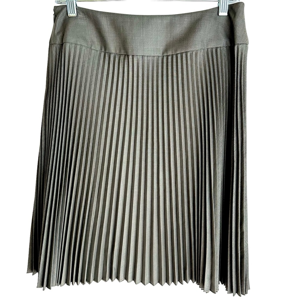 Calvin Klein Earth Tone Accordion Pleated Skirt Size 6